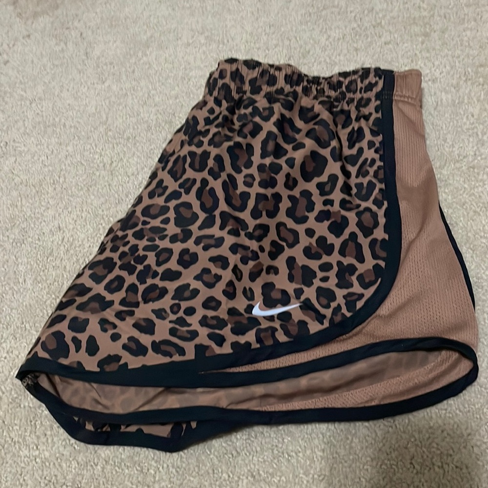 cheetah leopard print nike running shorts